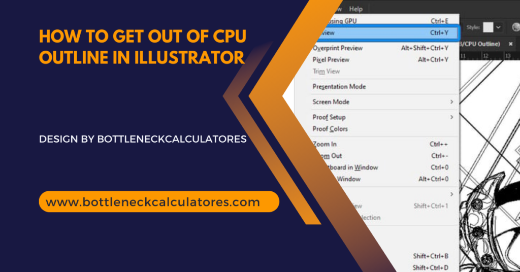 How To Get Out Of Cpu Outline In Illustrator