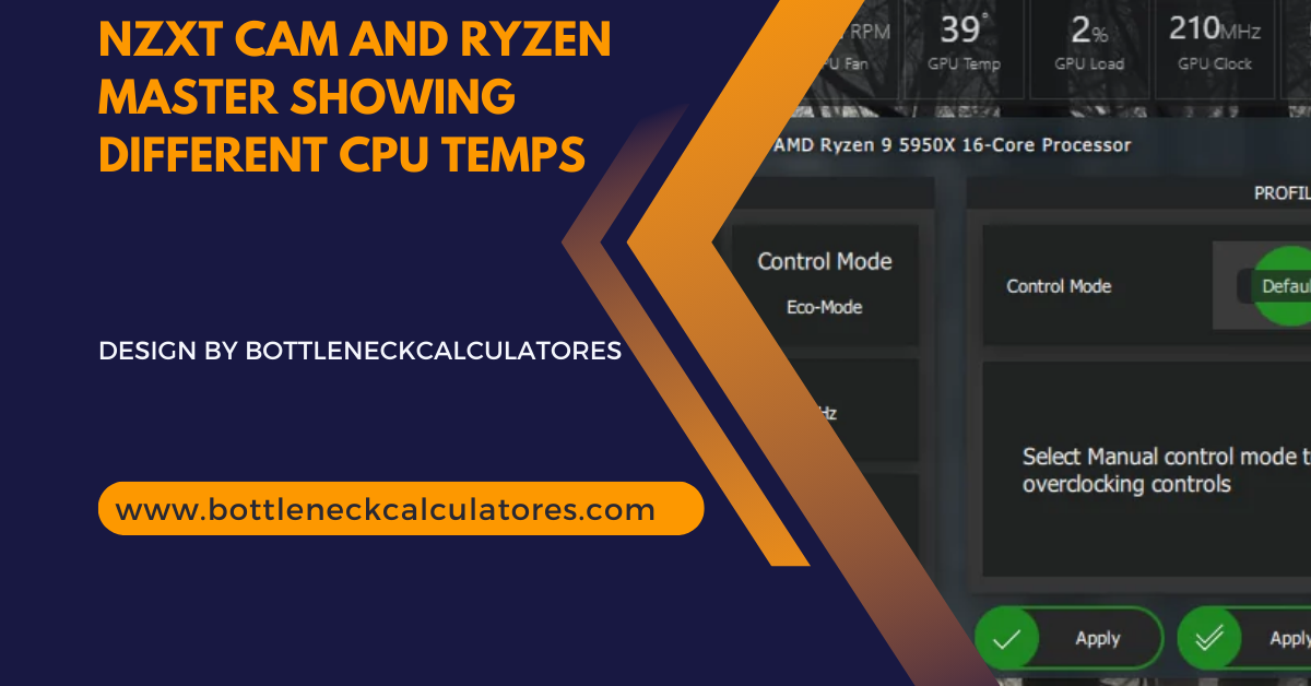 Nzxt Cam And Ryzen Master Showing Different Cpu Temps