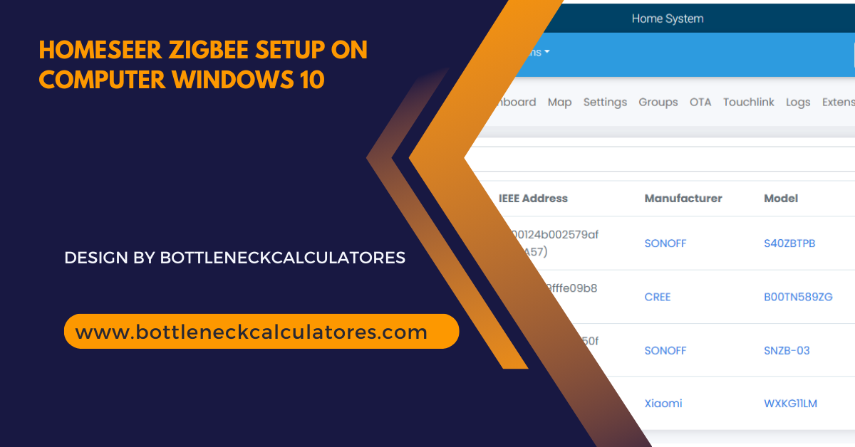 Homeseer Zigbee Setup On Computer Windows 10